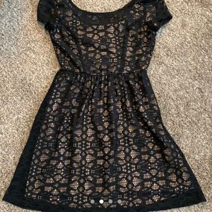 Lacy black summer dress